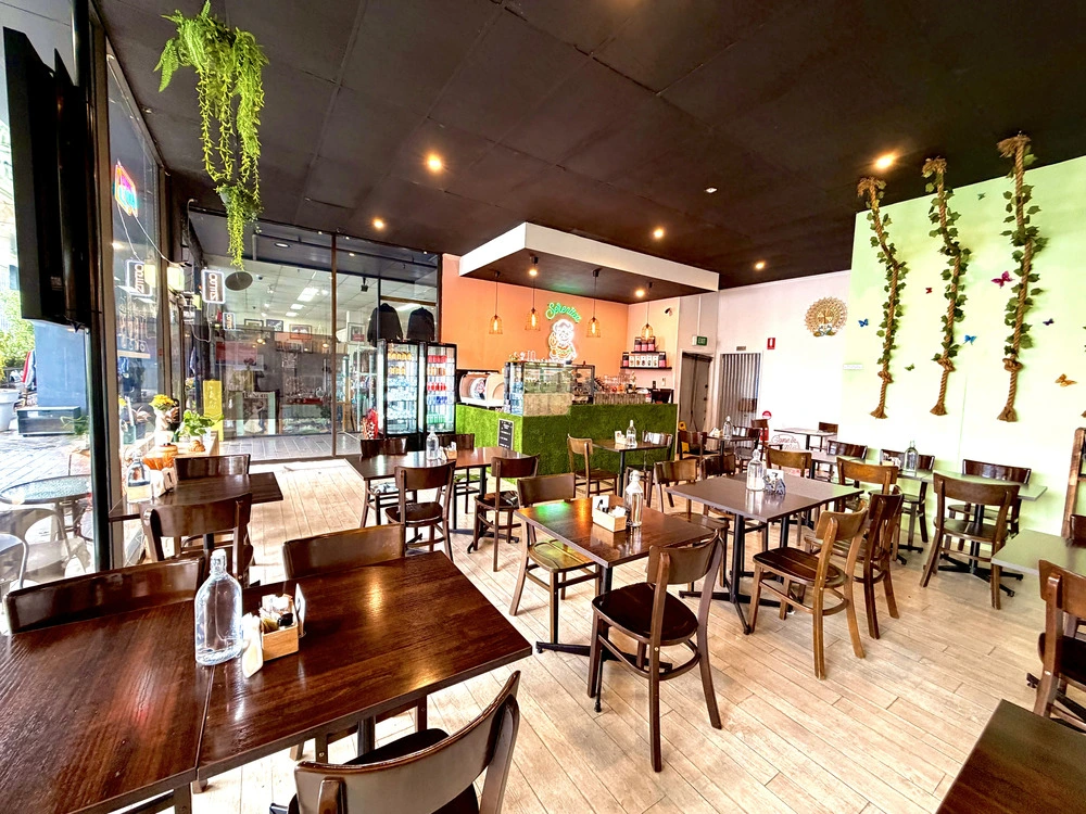 Serenitea tables by the front window