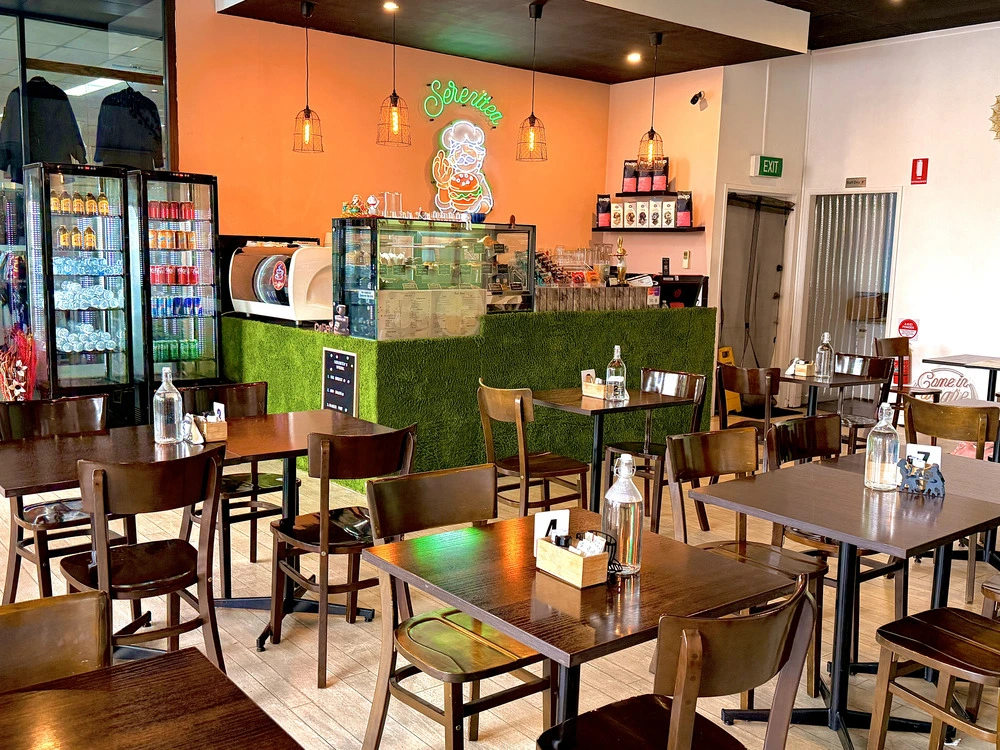 Serenitea dining room facing the counter